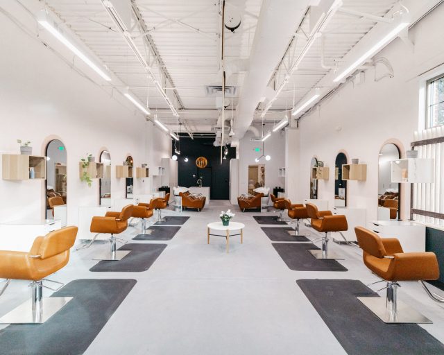 Interior of Ritual Hair Company on Oberlin Road in Raleigh.