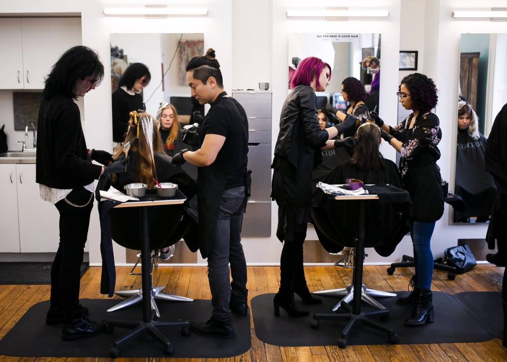 Vivid color work at Alter EGO Salon in Raleigh.