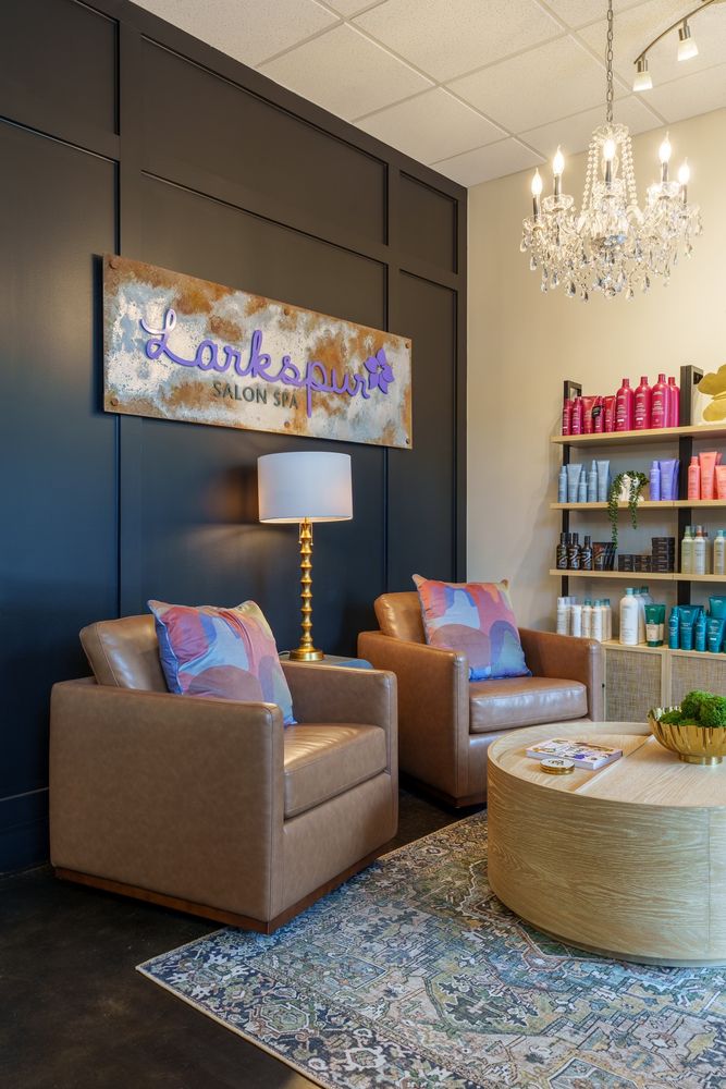 Detail from Larkspur Salon Spa in Raleigh.
